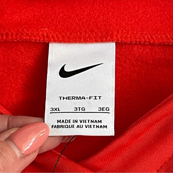 NIKE Training Hoodie Therma Fit Mens BIG & TALL SIZE 3XL Red Chile Pullover NWT - Picture 2 of 11